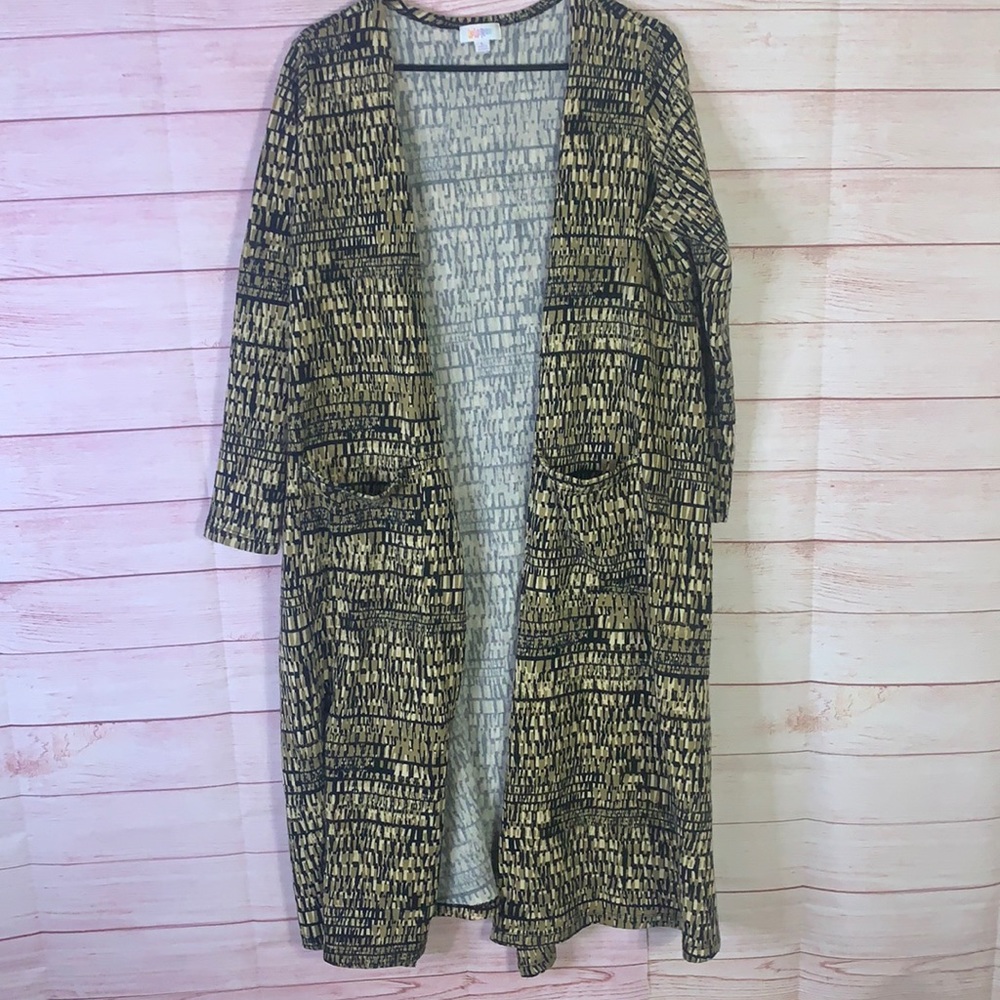 LulaRoe Long Sleeve Open Front Cardigan Dusterโ Size Large
